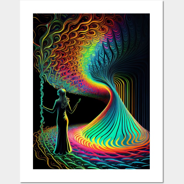 The Twister Of Threads - Trippy Wall Art by mcmtshirts